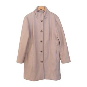 NEW! Calvin Klein Women's Stand Collar Walker Coat Soft Beige Size XL $315